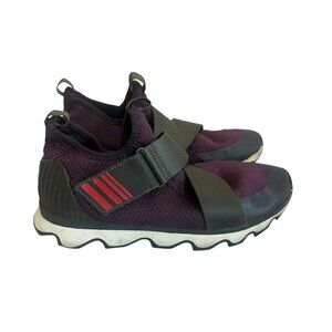 Sorel Kinetic Sneak Tennis Shoes Sneakers Hook & Loop Stretch Size 9.5 Women's